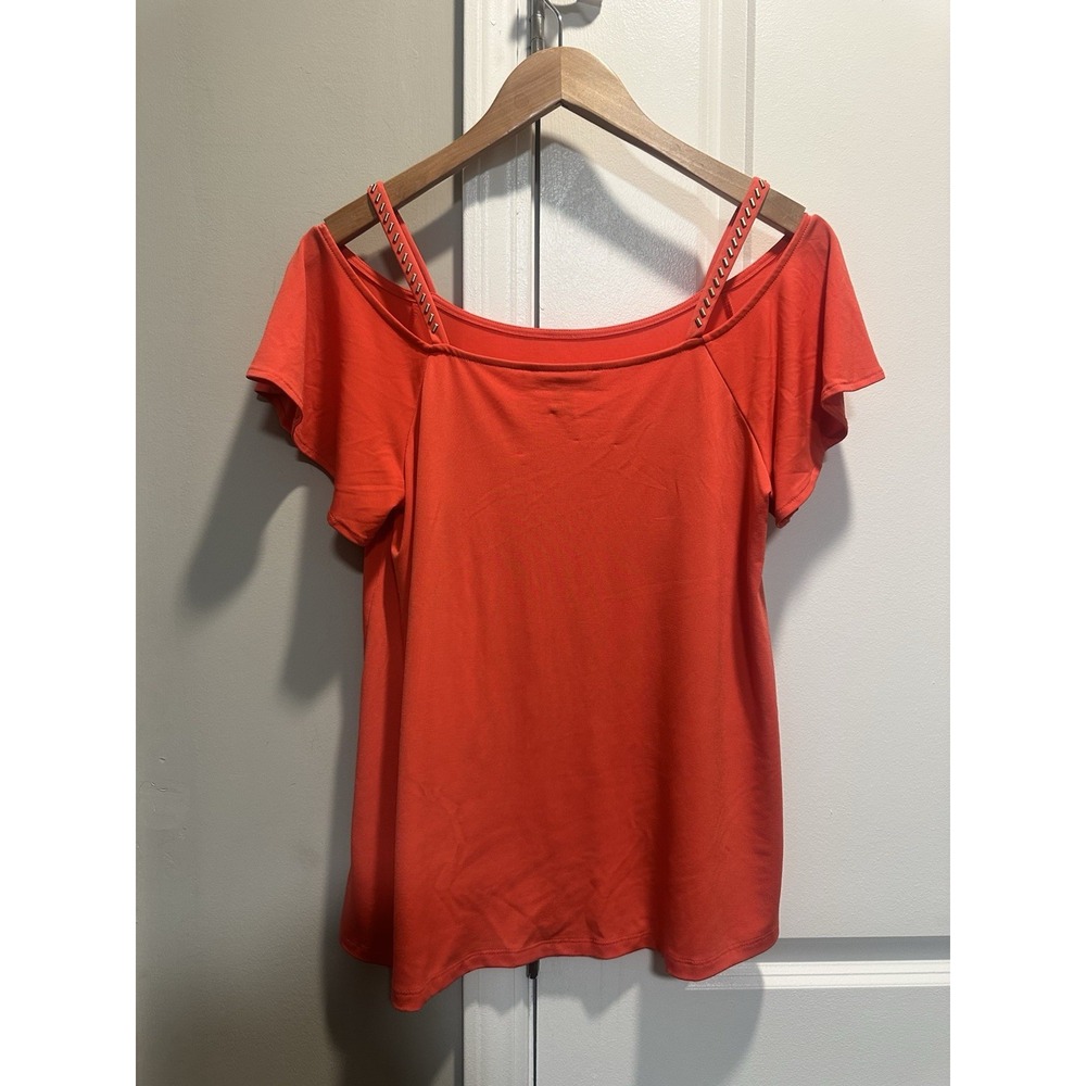 Michael Kors Coral Off Shoulder‎ Top Medium - Picture 4 of 4